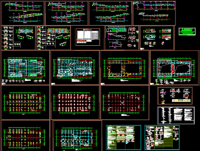 日照钢结构报告厅图纸