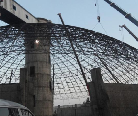 日照网架分条或分块安装法