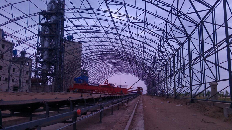 日照煤棚网架安装