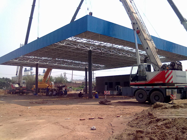 日照加气站网架工程